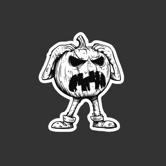 Pumpkin Head Sticker – Slap the Attitude