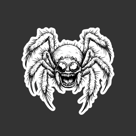 Creepy Spider Sticker – Slap the Crawlies