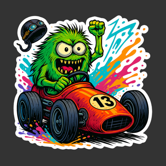 Monster Racer – Misfit Streetwear Sticker
