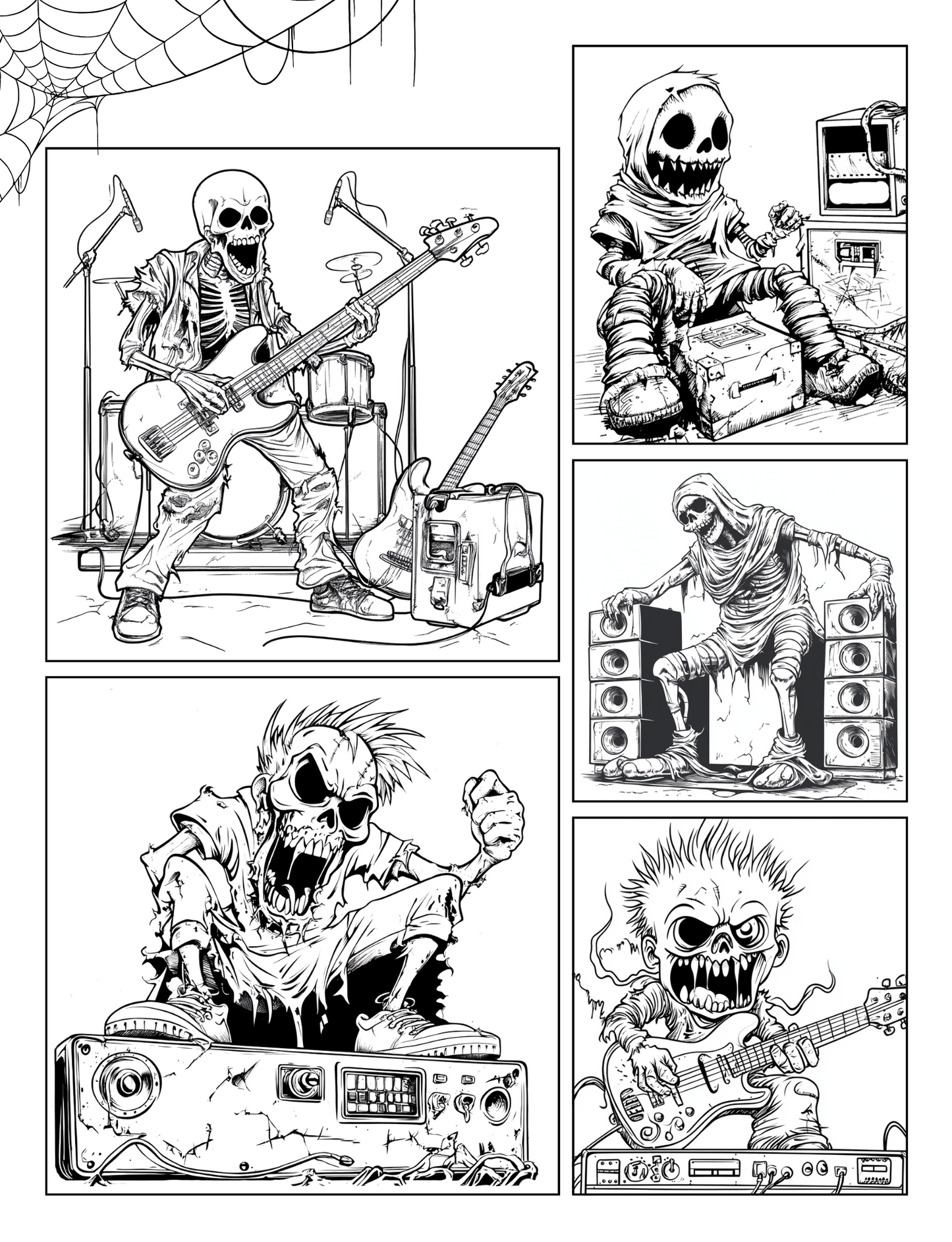 Twisted Tunes Terror Fest – A Comic Coloring Chaos