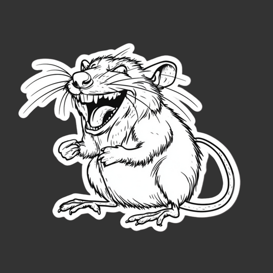 Gnash the Rat Critter Sticker – Slap the Vermin