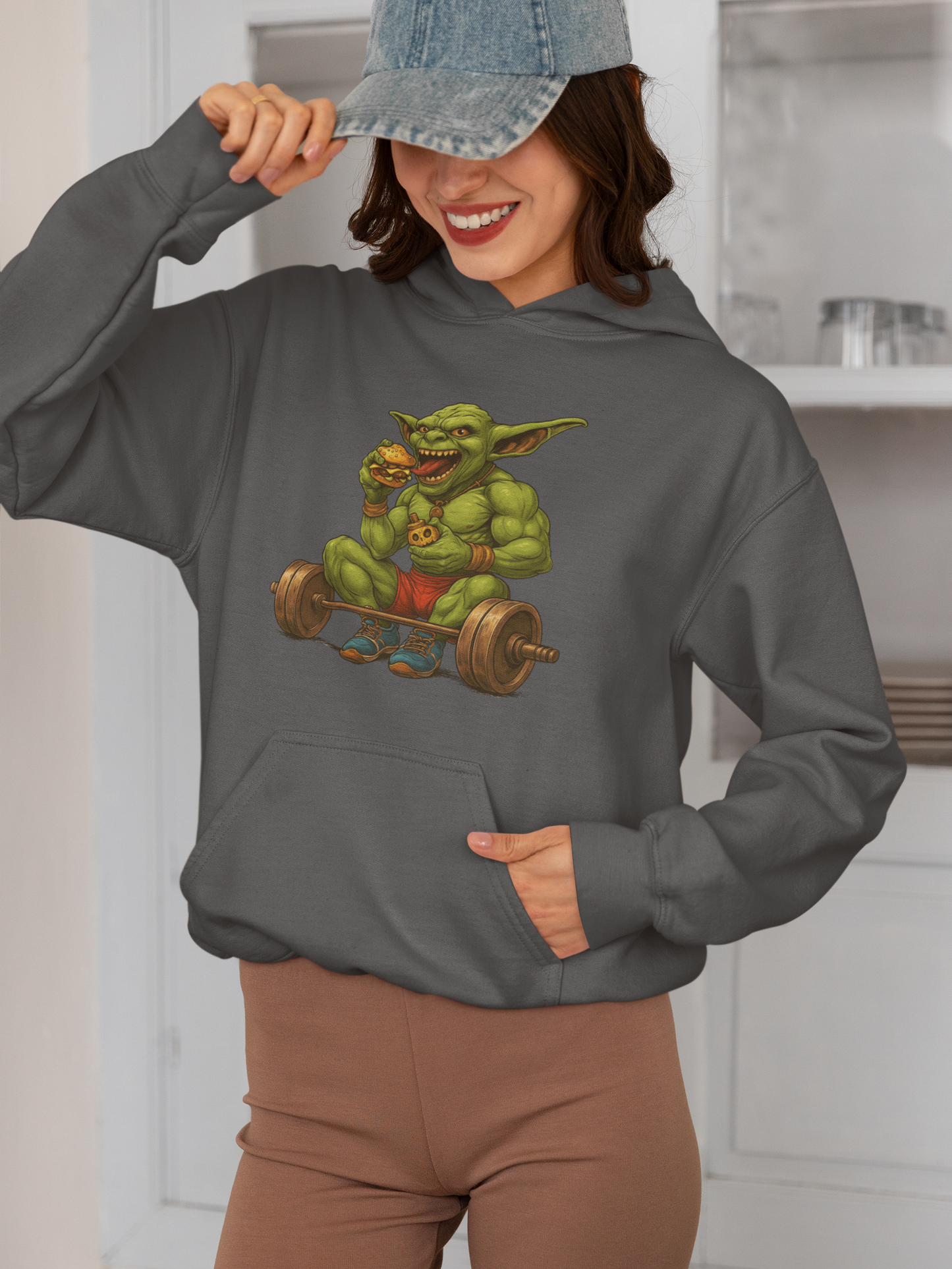 Gym Goblin Hoodie – Snack Hard, Lift Harder