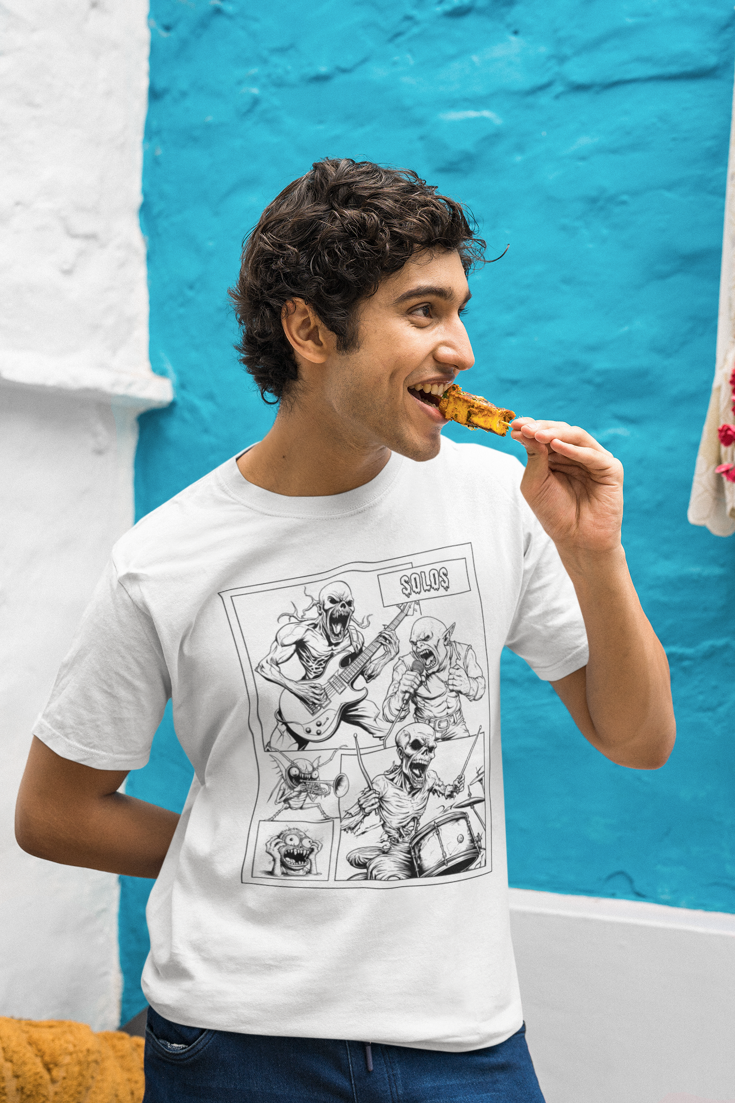 Monster Band Solos – Comic Panel Tee