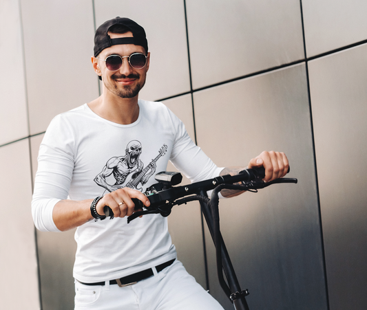 Skeleton Guitarist Long Sleeve – Riffs from the Grave