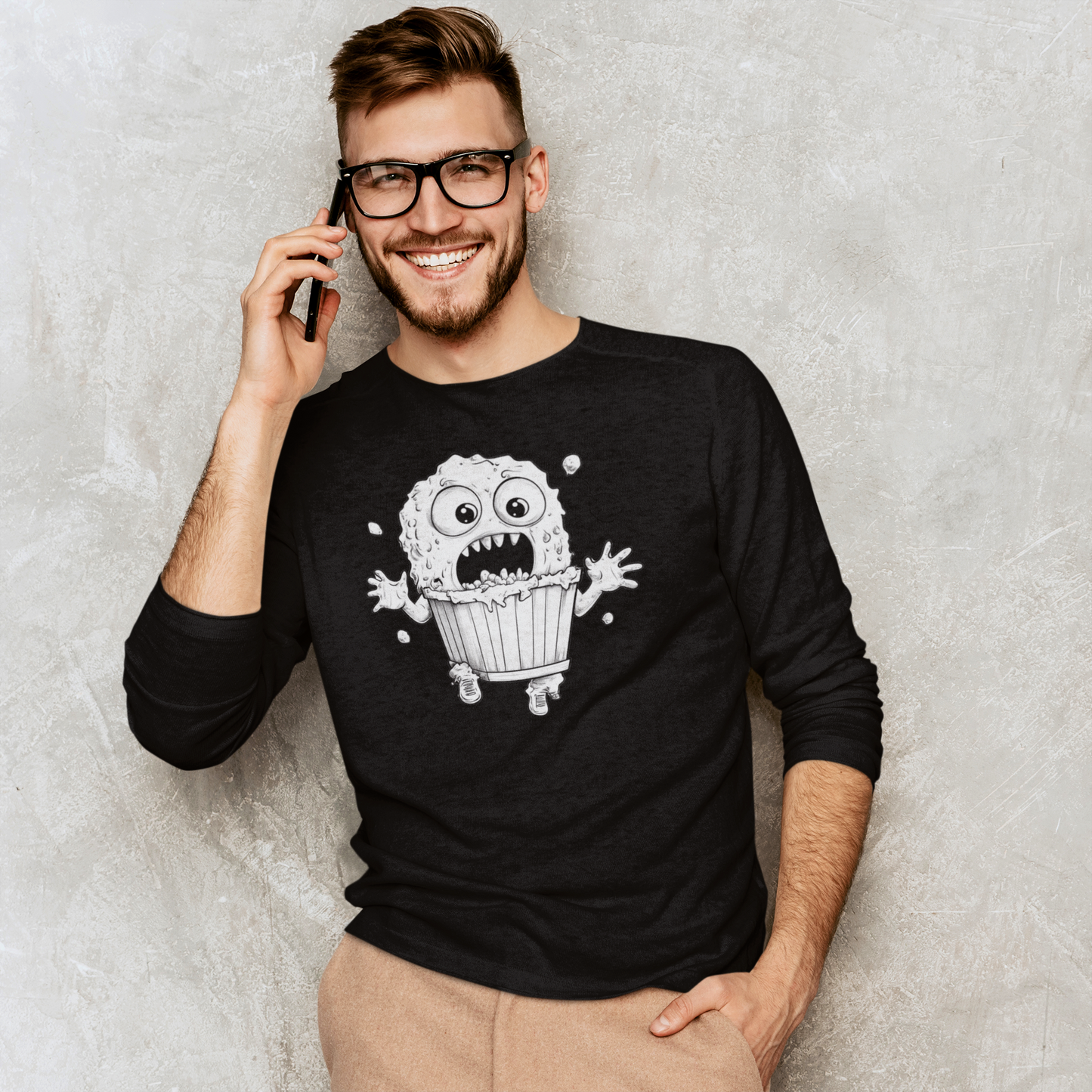 Popcorn Critter Long Sleeve – Runaway Snack Edition