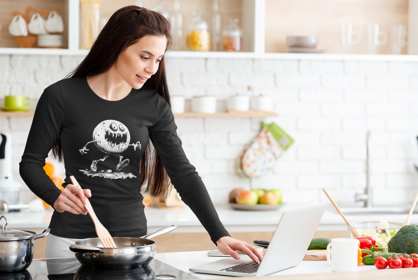 Meatball Escape Plan Long Sleeve – Slippery Snack Attack