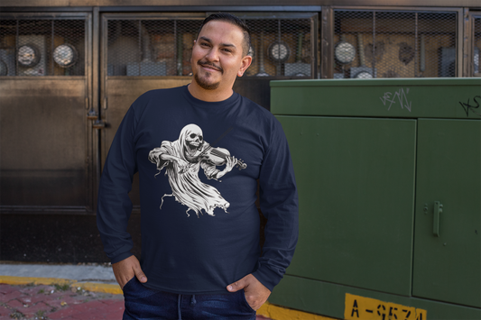 Skeleton Violinist Long Sleeve – Death’s Greatest Hits