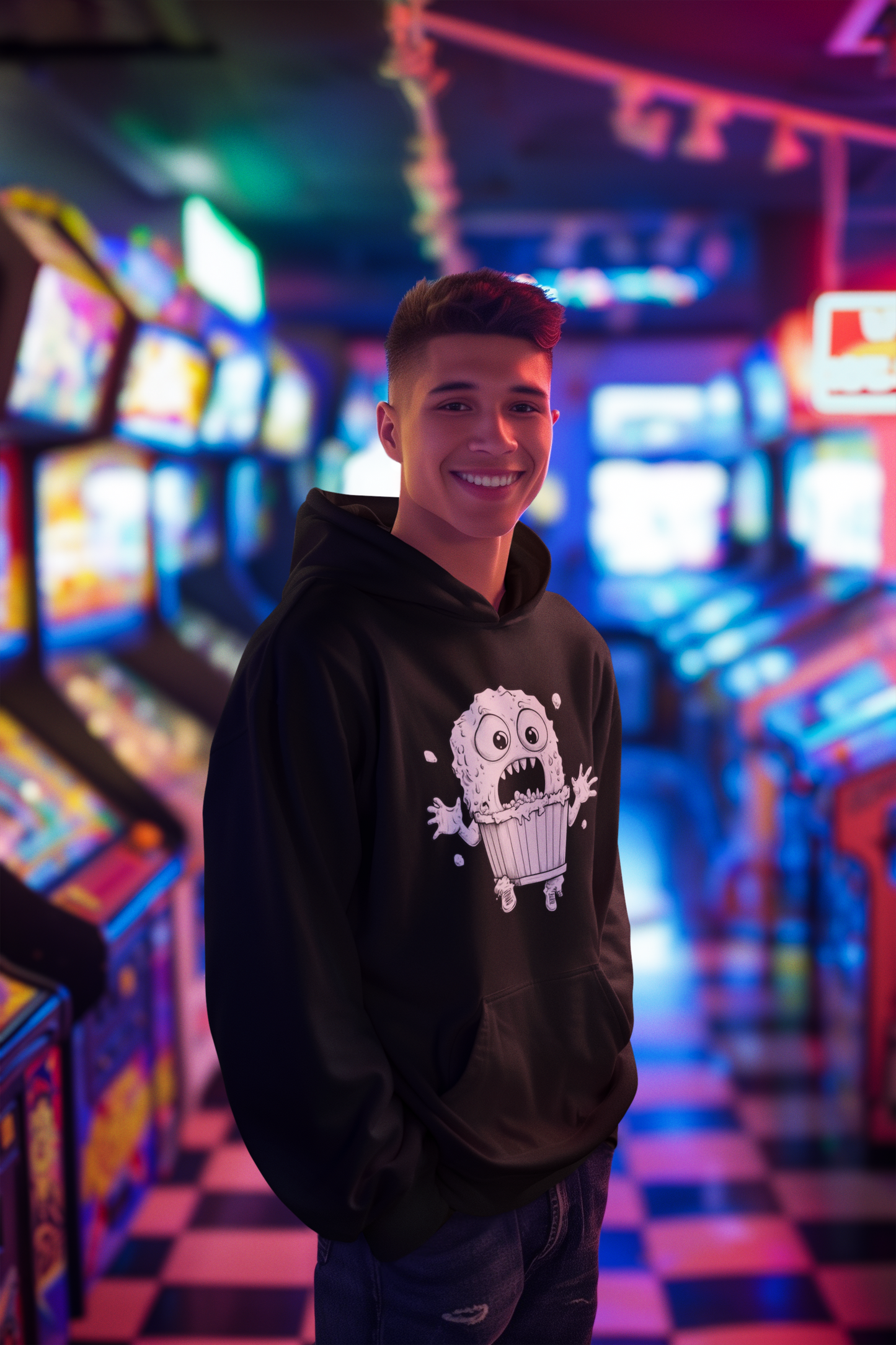 Popcorn Critter Hoodie – Buttery Mayhem