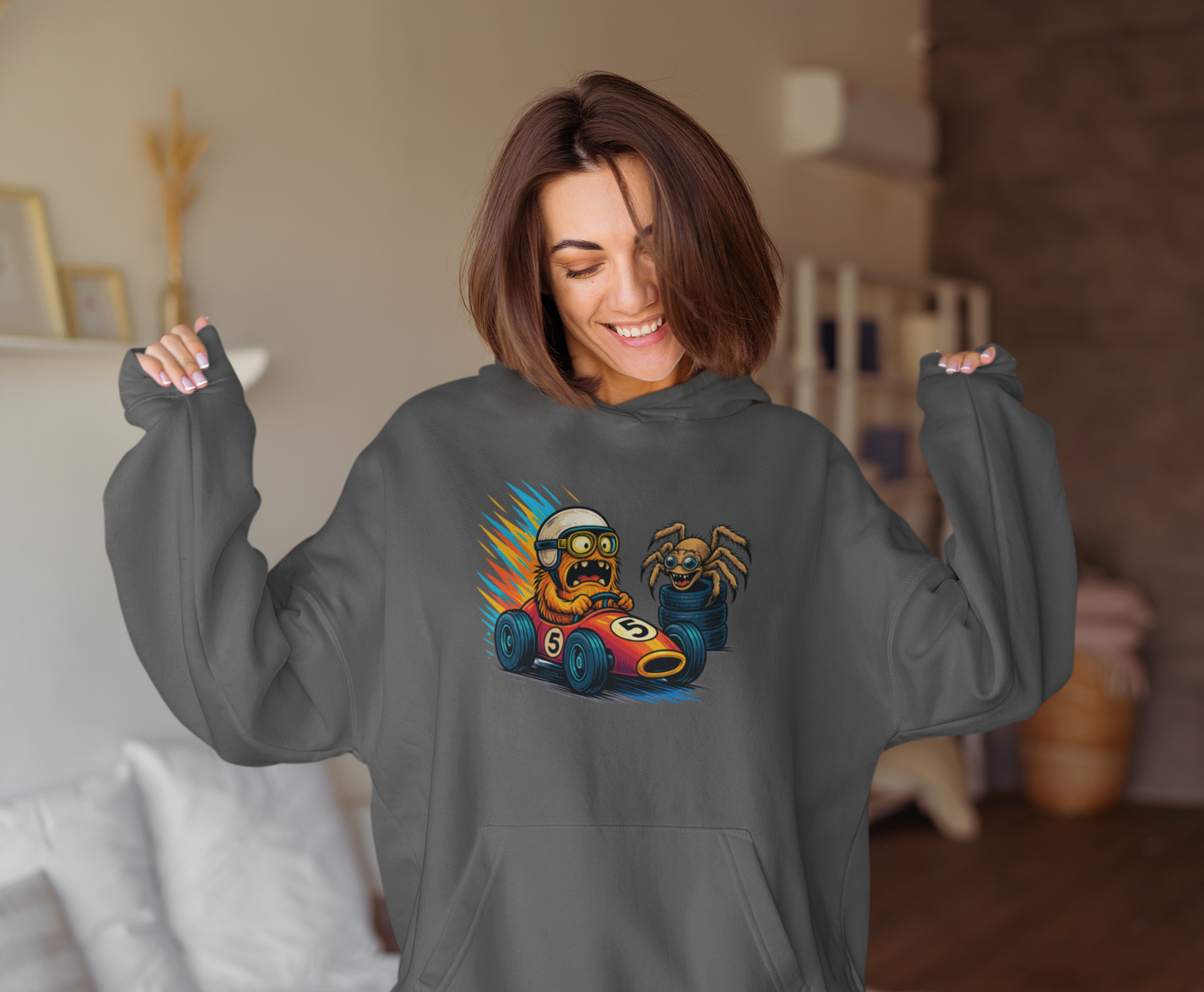 Monster Pitstop Oversized Hoodie – Racing Misfits Edition