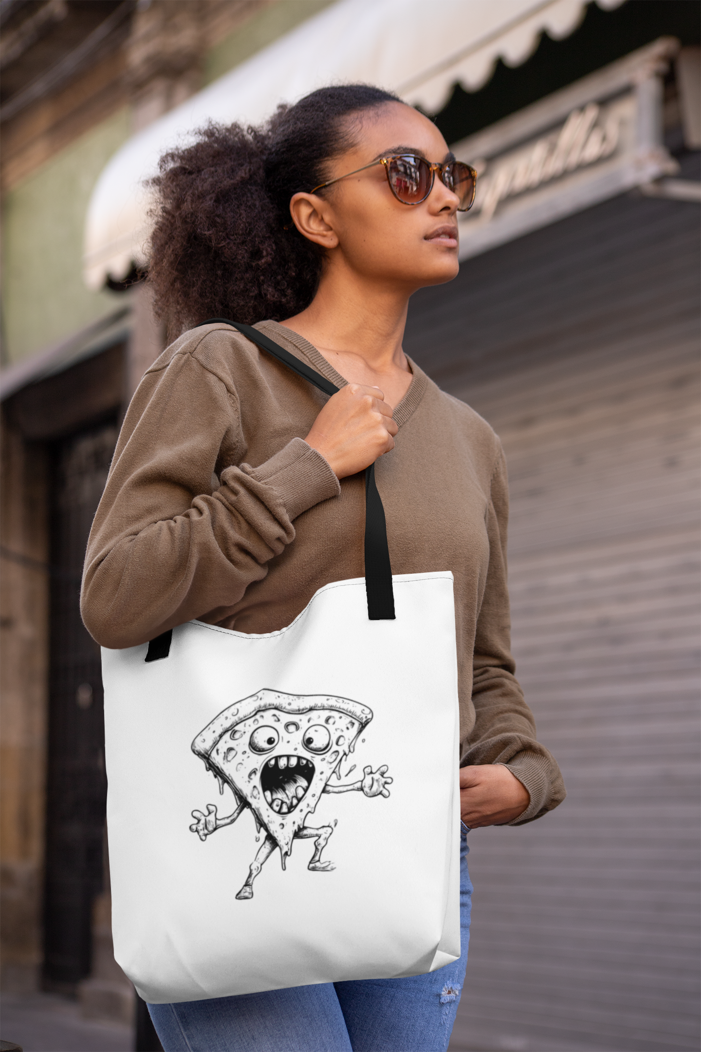 Pizza Slice Tote – Cheesy Carry-All
