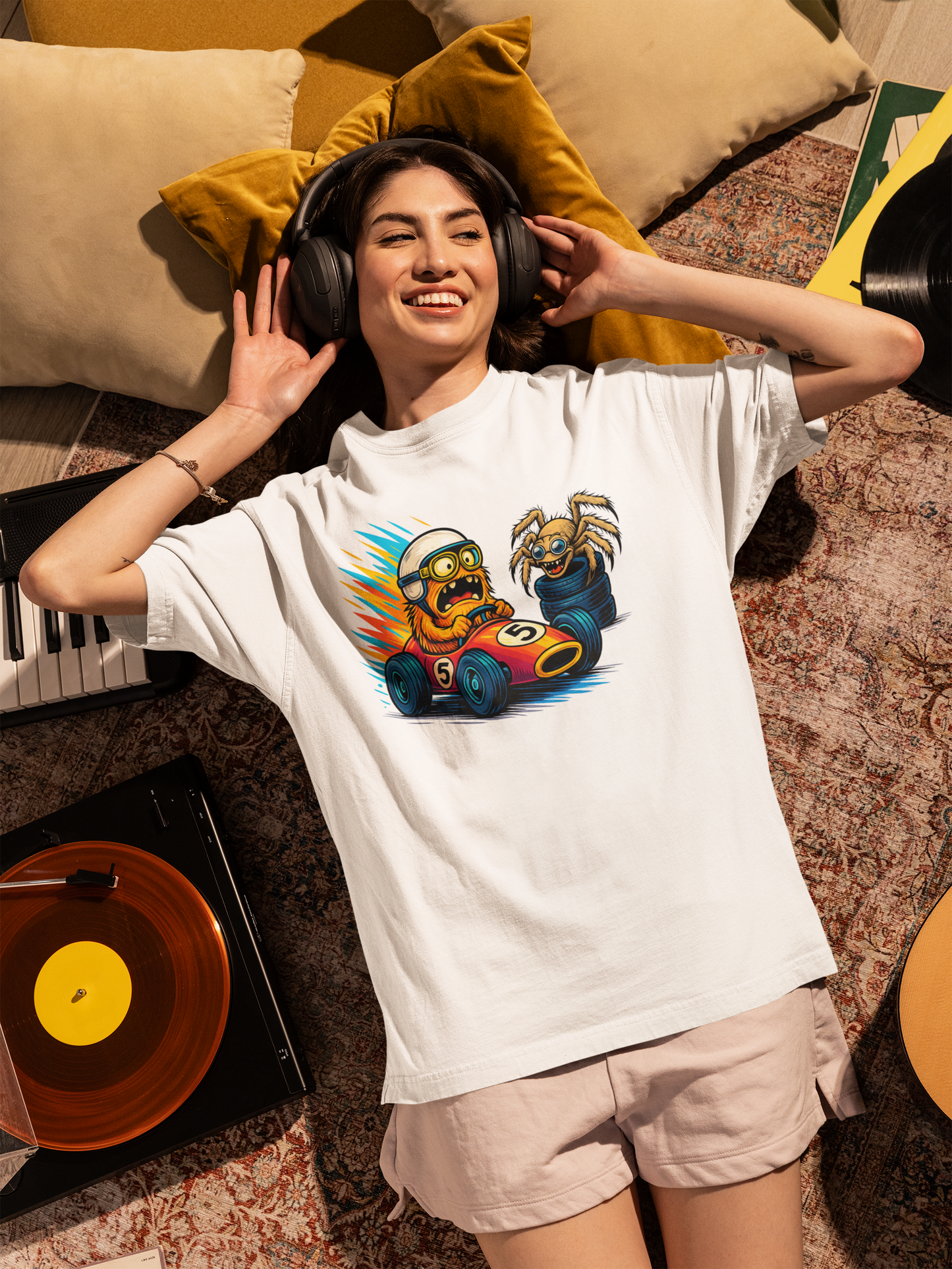 Monster Pitstop Tee – Oversized Racing Misfits Edition