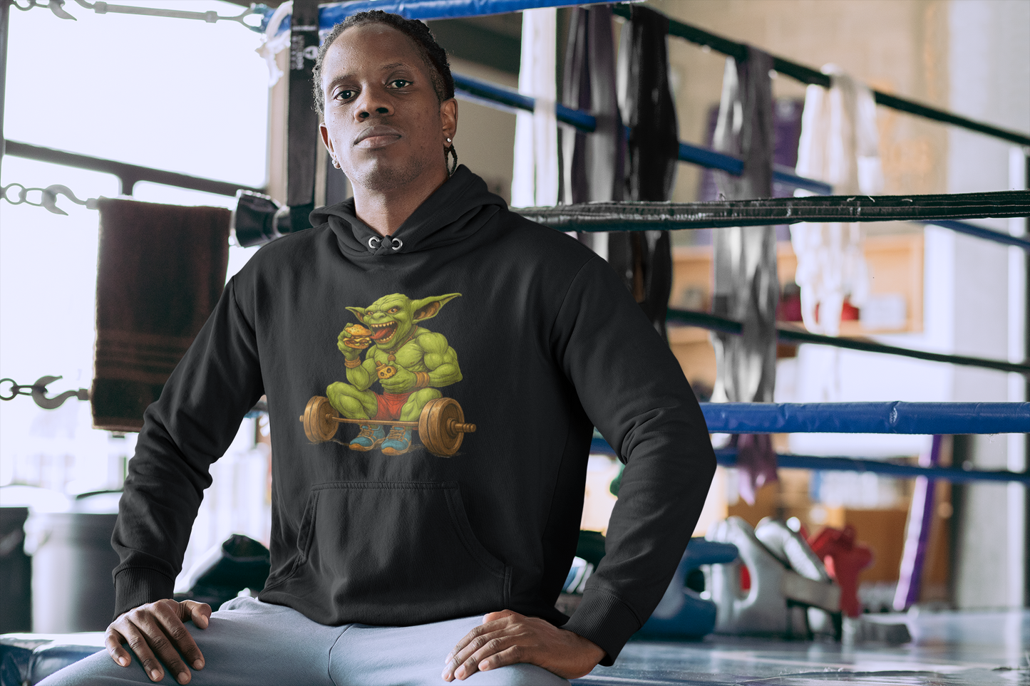 Gym Goblin Hoodie – Snack Hard, Lift Harder