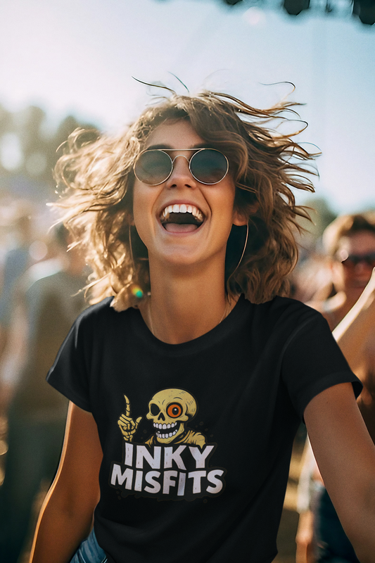 Inky Misfits Logo Tee – Bold Chaos