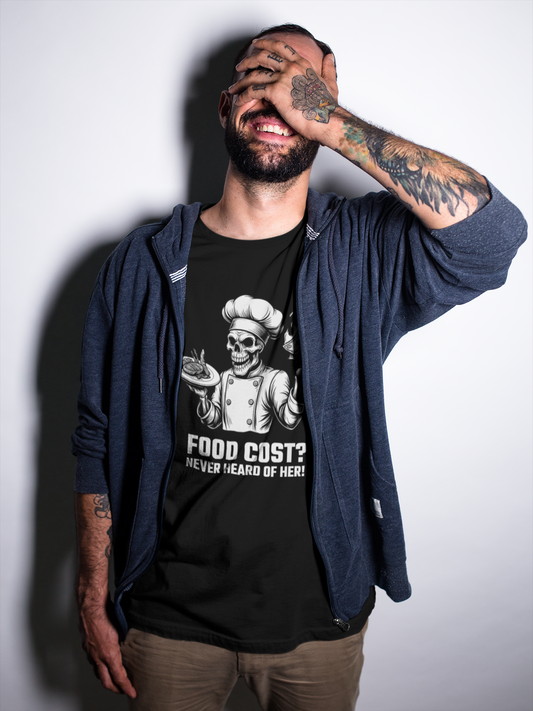 Food Cost? Never Heard of Her. — Chef Mayhem Blackout Tee