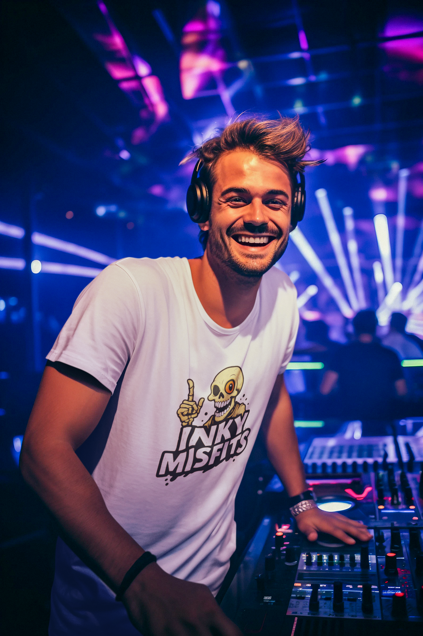 Inky Misfits Logo Tee – Bold Chaos