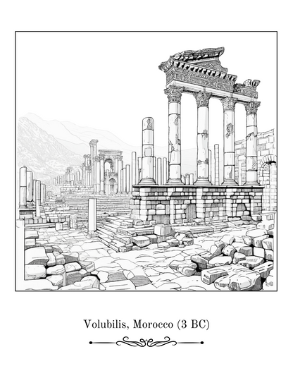 Haunted Ruins – Ancient Architecture Coloring Book