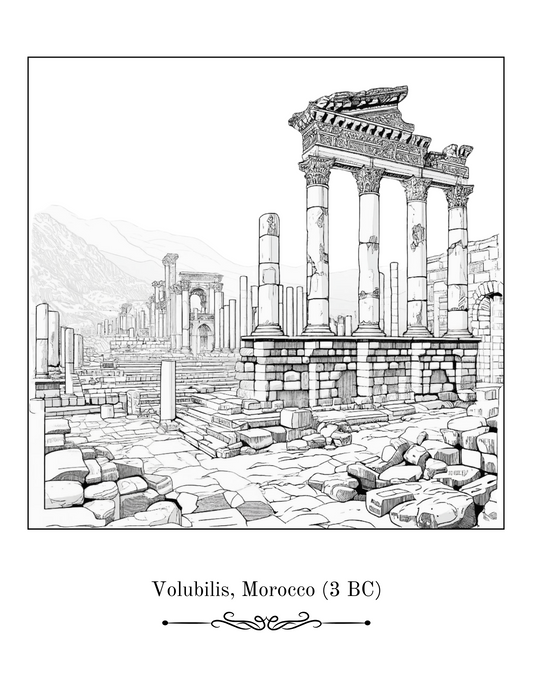 Haunted Ruins – Ancient Architecture Coloring Book