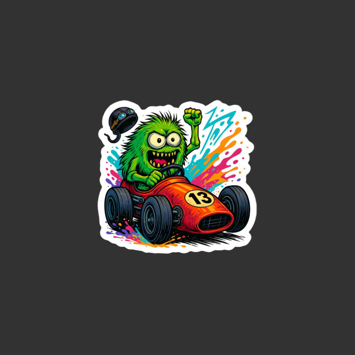 Monster Racer – Misfit Streetwear Sticker