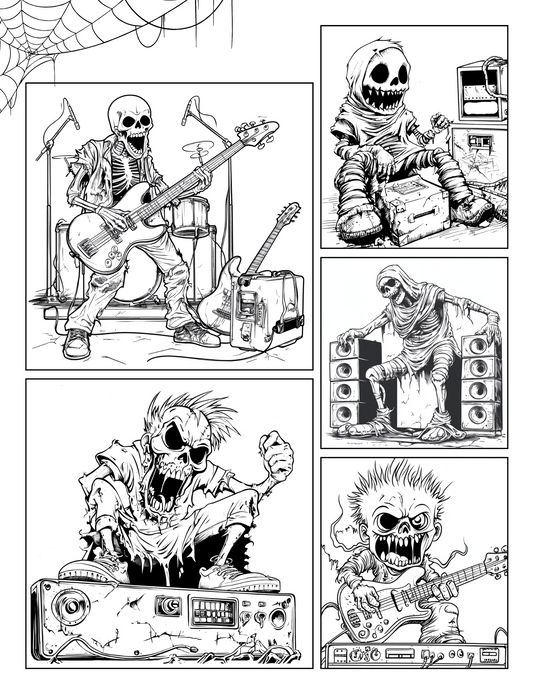 Twisted Tunes Terror Fest – A Comic Coloring Chaos