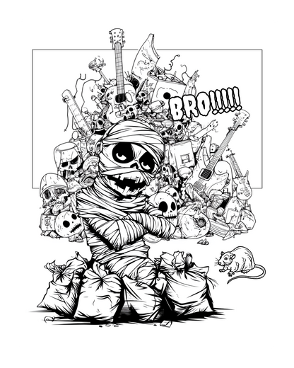 Twisted Tunes Terror Fest – A Comic Coloring Chaos