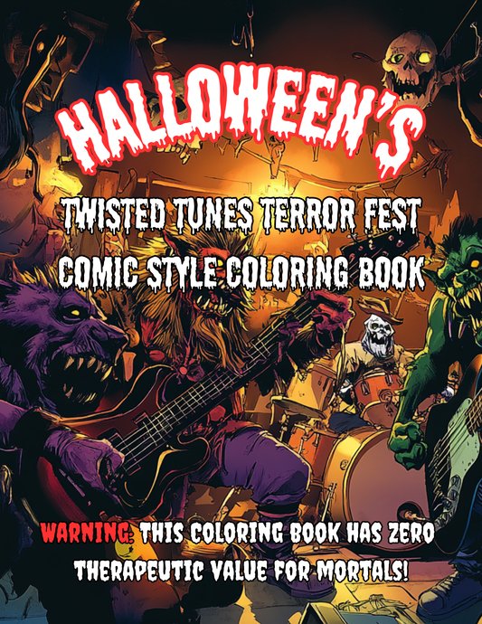 Twisted Tunes Terror Fest – A Comic Coloring Chaos
