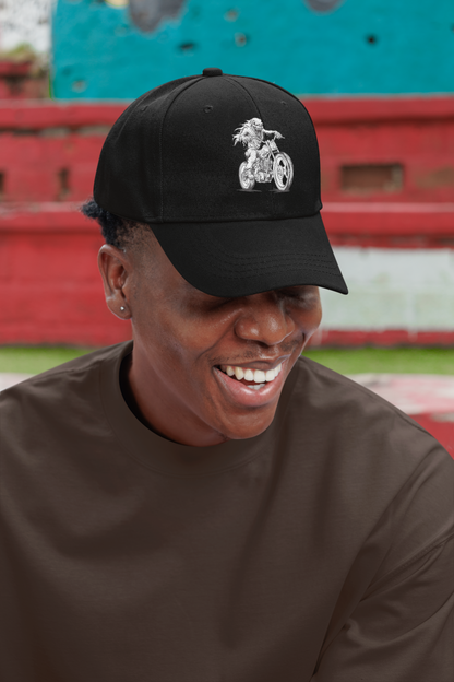 Skeleton Biker Dad Hat – Helmet Optional