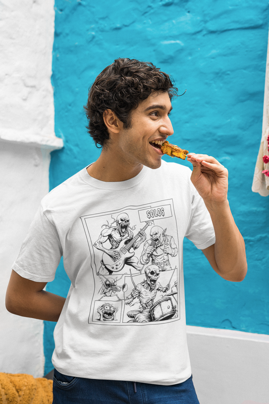 Monster Band Solos – Comic Panel Tee