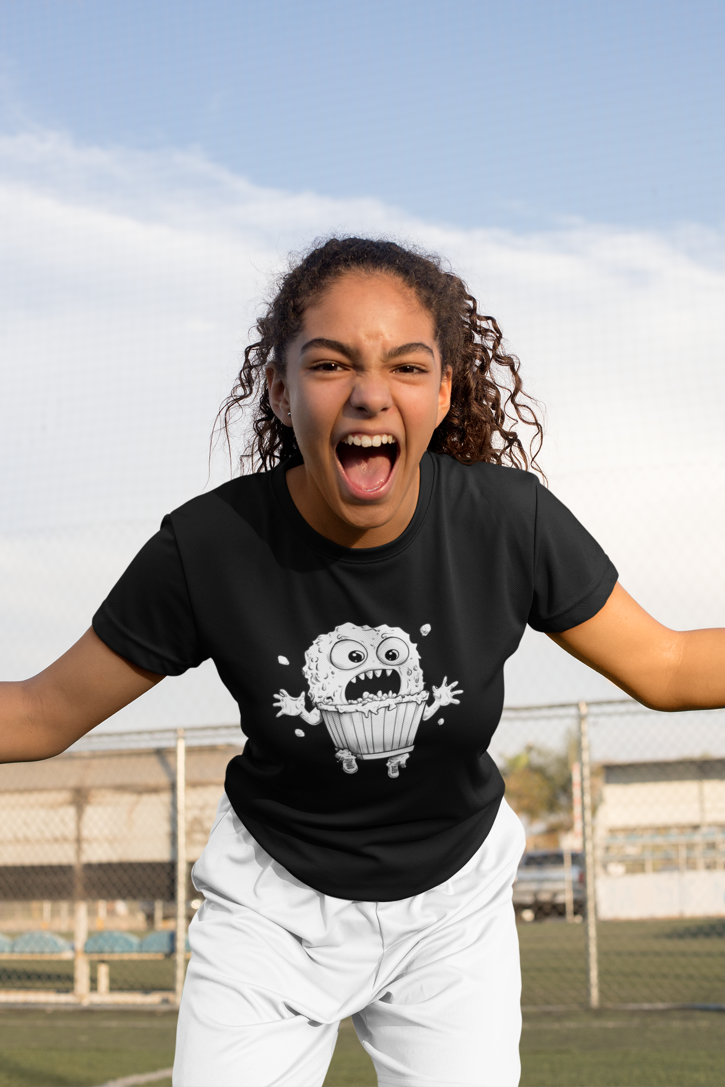 Popcorn Critter Tee – Runaway Snack Edition