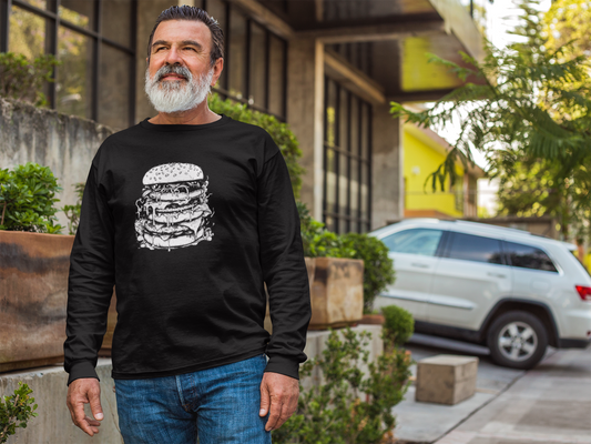 Hamburger Monster Long Sleeve – Messy and Proud