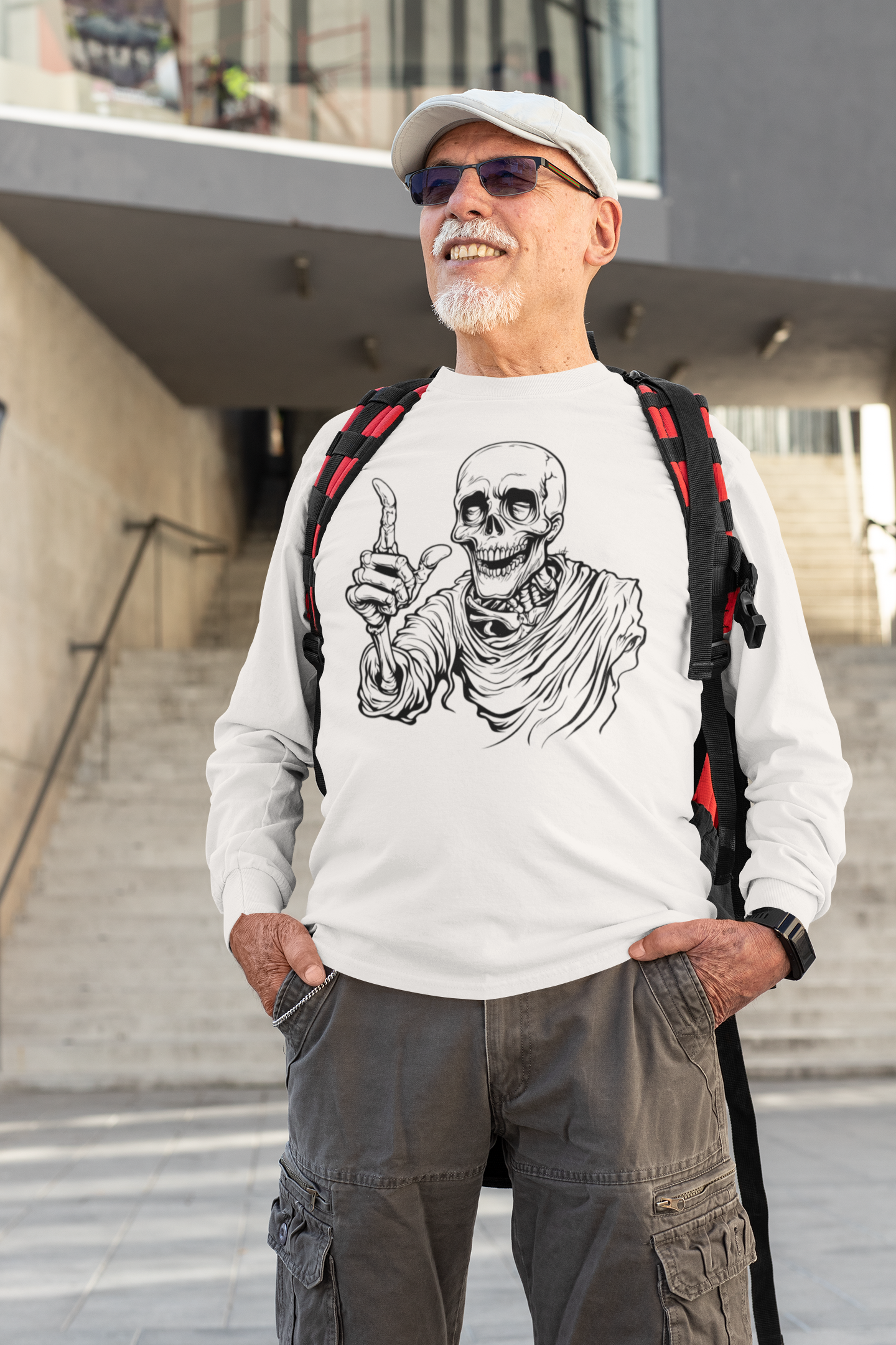 Silent Roast – Skeleton Finger Tee