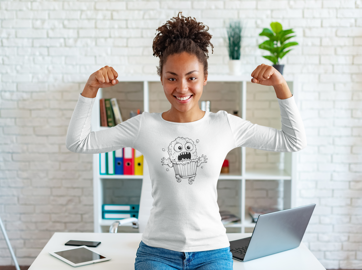 Popcorn Critter Long Sleeve – Runaway Snack Edition