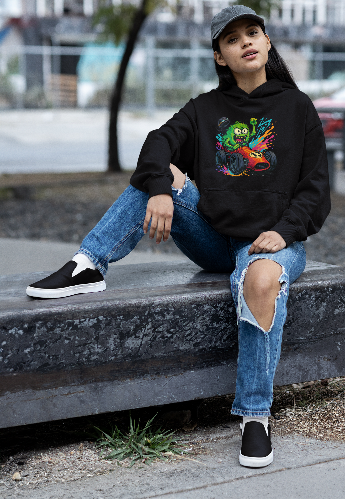 Monster Racer – Oversized Misfit Streetwear Hoodie