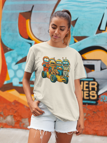 Gnash & Pit Crew Oversized Tee – Coffee Break Chaos