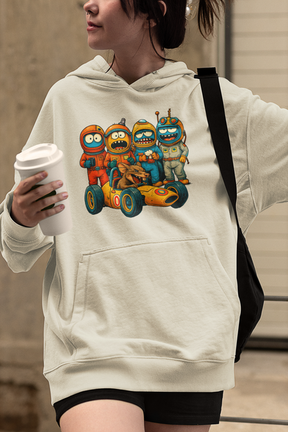 Gnash & Pit Crew Oversized Hoodie – Caffeinated Pit Stop