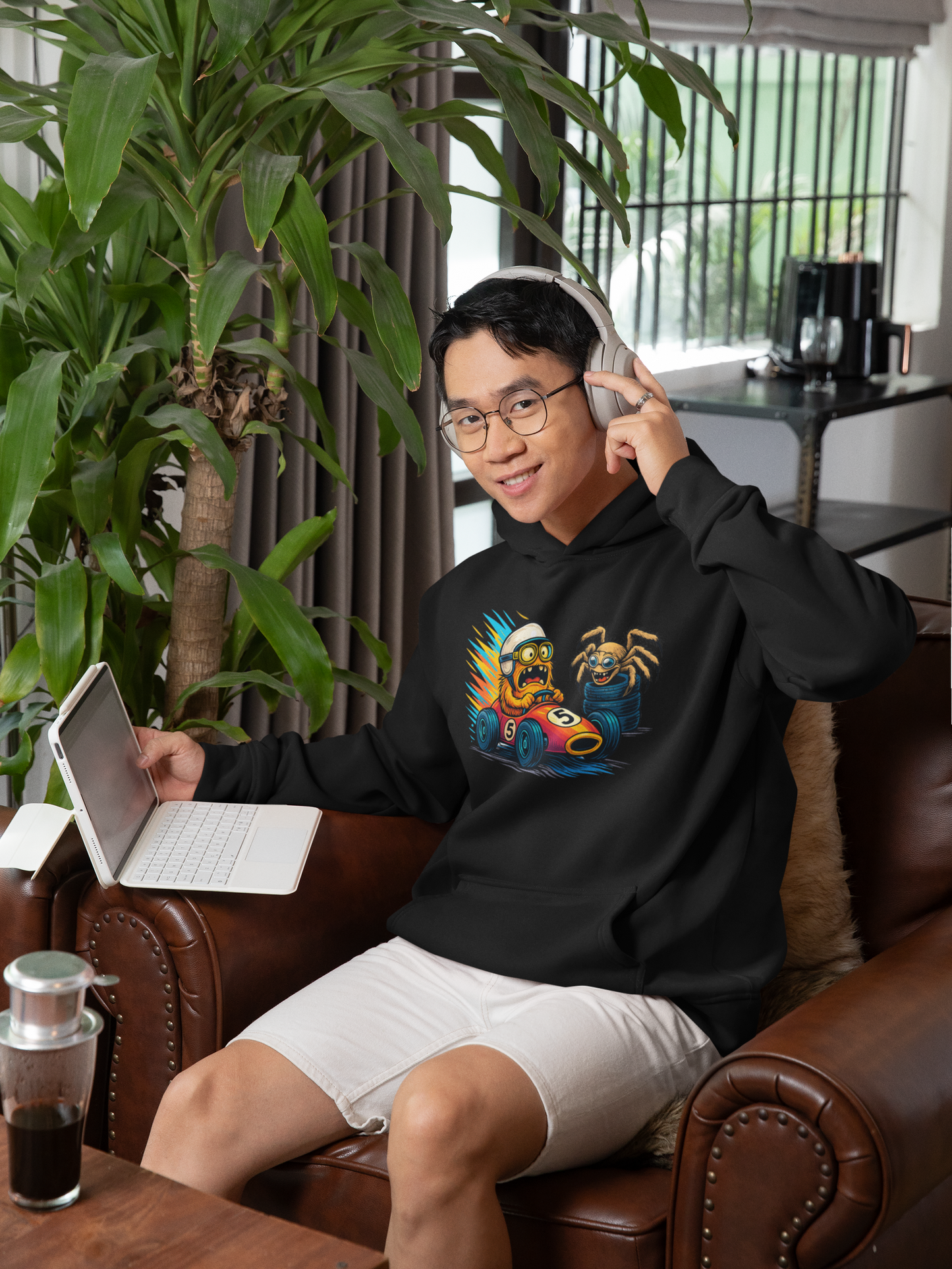 Monster Pitstop Oversized Hoodie – Racing Misfits Edition