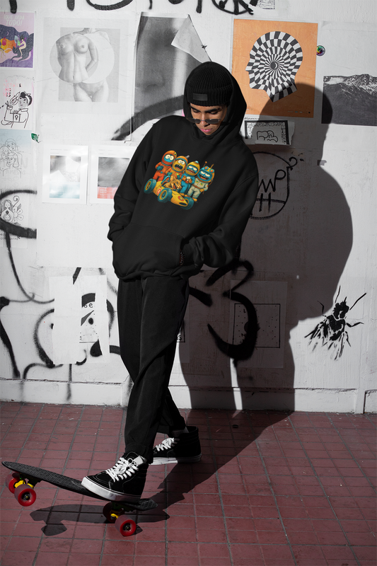 Gnash & Pit Crew Oversized Hoodie – Caffeinated Pit Stop