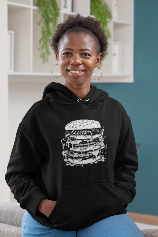 Hamburger Monster Hoodie – Comfort Food, Literally