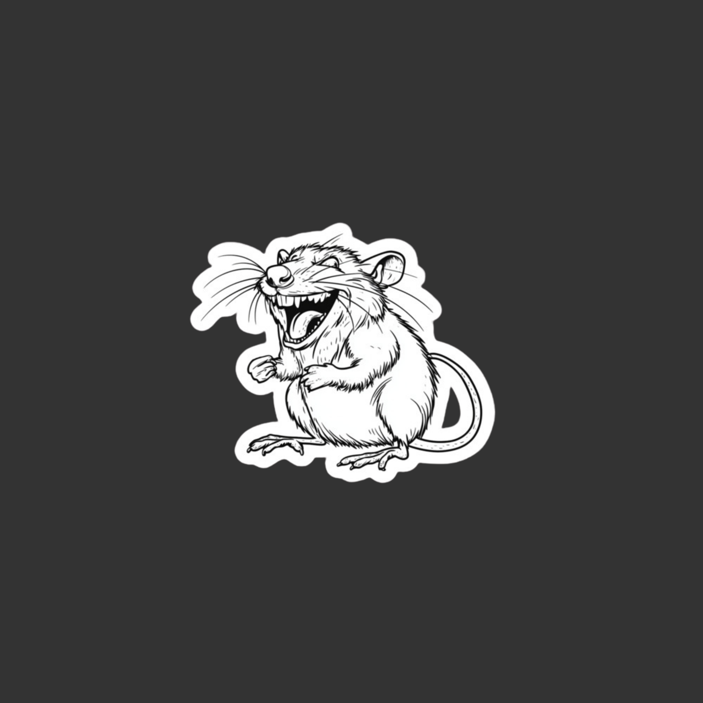 Gnash the Rat Critter Sticker – Slap the Vermin