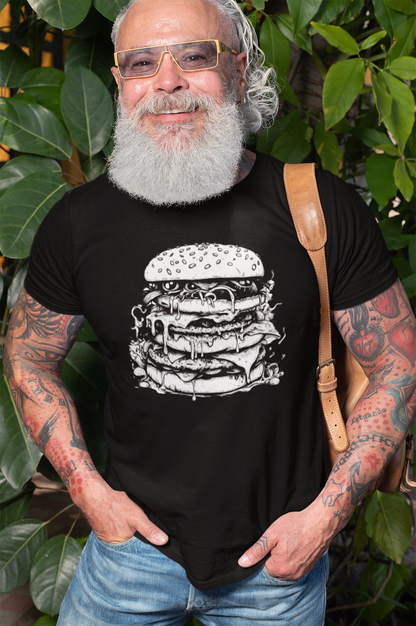 Hamburger Monster Tee – Sloppy Gamer Fuel