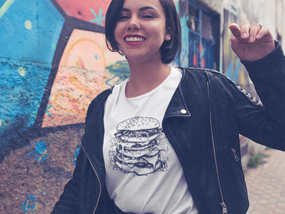 Hamburger Monster Tee – Sloppy Gamer Fuel